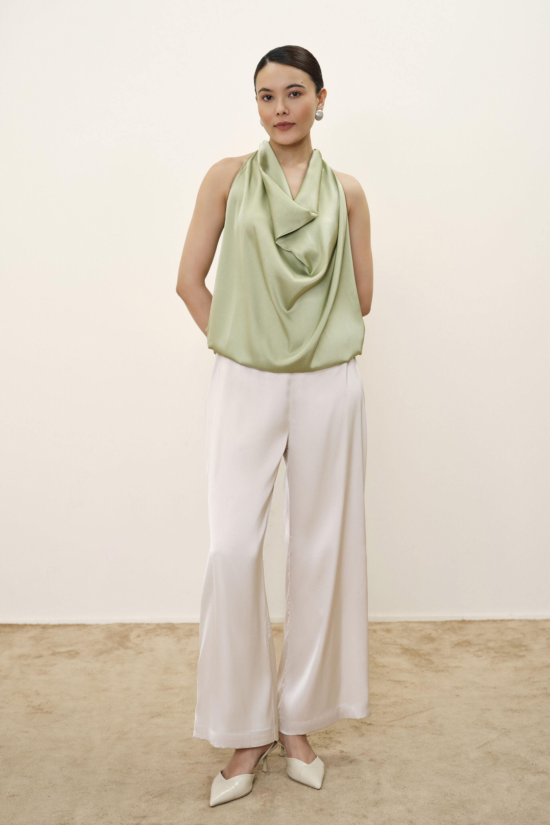 Julien Sage Green Top, Sage Green, image 3